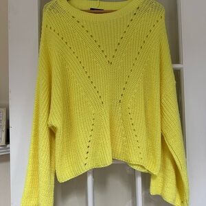 a.n.a Yellow Crew Neck Sweater (Size L)
